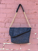 Load image into Gallery viewer, *** SOLD OUT *** Black handbag with golden chain - ONE OF A KIND
